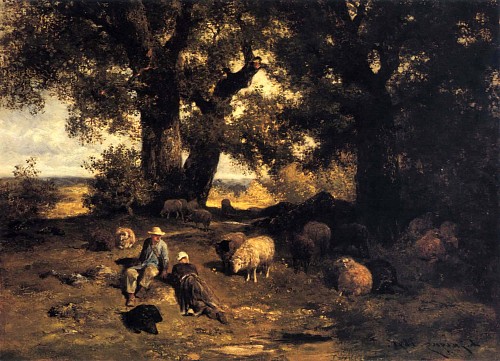 Charles Emile Jacque - A Summer Afternoon