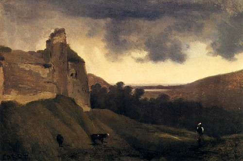 Jean Baptiste Camille Corot - Argues-Ruines du Chateau